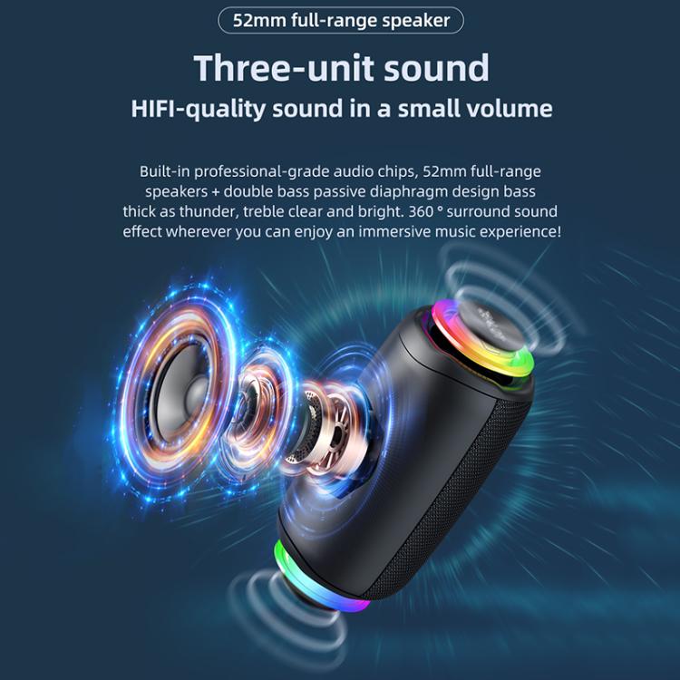 Zealot M2 8W Portable Outdoor RGB Bluetooth Speaker, without Microphone