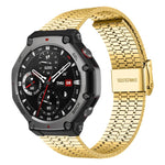 xDfind Seven Beads Buckle Stainless Steel Watch Band, For Amazfit T-Rex 3