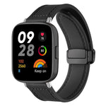 xDfind Crazy Horse Pattern Silicone Skin Magnetic Buckle Watch Band, For Xiaomi Band 10 Pro/9 Pro/Redmi Watch 6/5/4, For Redmi Watch 3 Active / Watch 3 Lite, For Redmi Watch 3