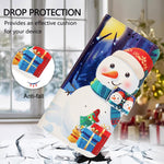 Christmas Series Buckle Leather Phone Case with Hand Strap, For iPhone 14 Pro Max, For iPhone SE 2022 / SE 2020 / 8 / 7, For iPhone 13 Pro Max, For iPhone 13 Pro, For iPhone 13 mini, For iPhone 12 Pro / 12, For iPhone 12 Pro Max, For iPhone 12 mini