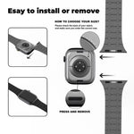 xDfind Contrasting Colors Magnetic Silicone Watch Band, For Apple Watch 42 / 44 / 45 / 46 / 49mm, For Apple Watch 38 / 40 / 41 / S10 42mm