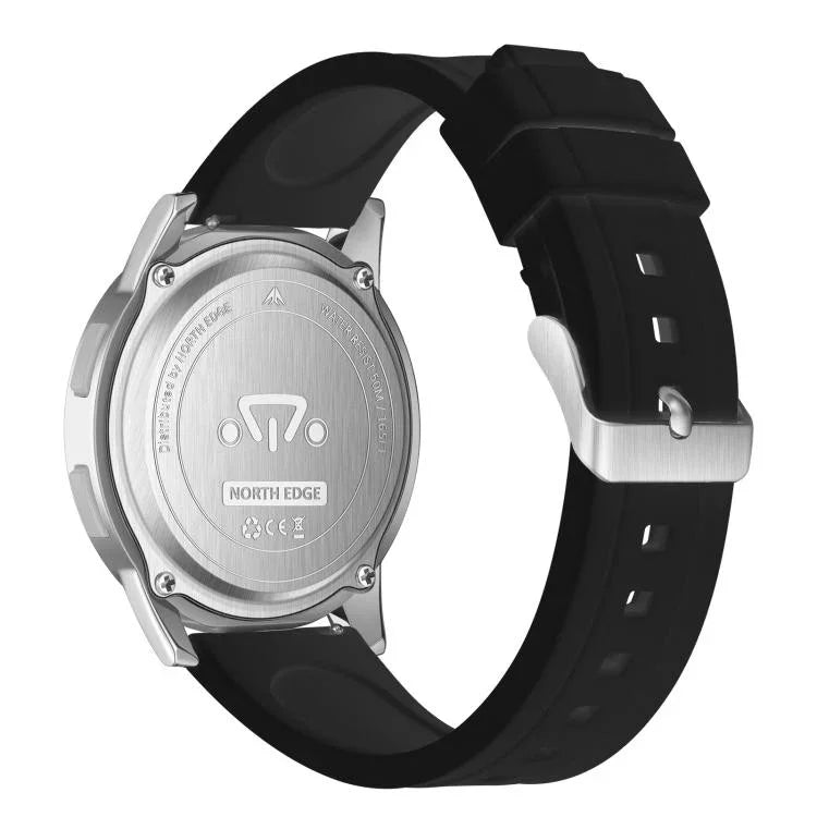 NORTH EDGE APOLLO Outdoor Waterproof Men Multi-Function Silicone Strap Smart Sports Watch