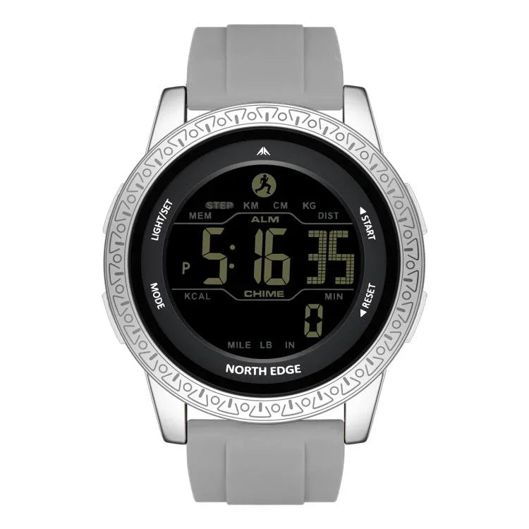 NORTH EDGE APOLLO Outdoor Waterproof Men Multi-Function Silicone Strap Smart Sports Watch