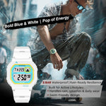 NORTH EDGE X1 Outdoor Single Display Square Waterproof Luminous Electronic Watch