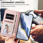 Embossed Heart Cat Leather Phone Case with Hand Strap, For iPhone 11 Pro Max, For iPhone 11, For iPhone 11 Pro, For iPhone X / XS