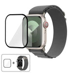 Buckle Loop Nylon Watch Band with 3D Curved Film, For Apple Watch Series 10 42mm