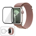 Buckle Loop Nylon Watch Band with 3D Curved Film, For Apple Watch Series 40mm