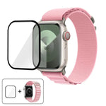 Buckle Loop Nylon Watch Band with 3D Curved Film, For Apple Watch Series 38mm
