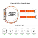 Buckle Loop Nylon Watch Band with 3D Curved Film, For Apple Watch Series 10 42mm