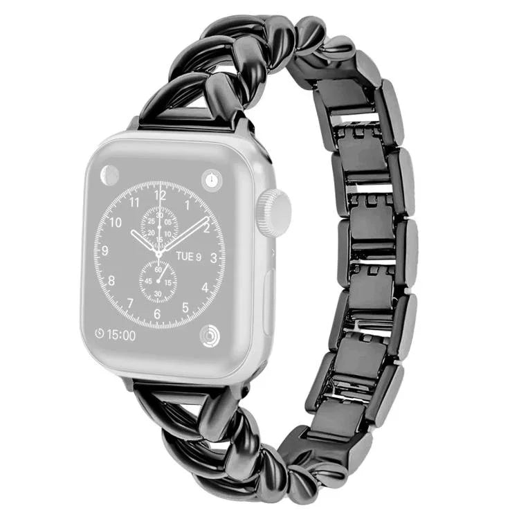 xDfind V-shaped Metal Watch Band, For Apple Watch 42 / 44 / 45 / 46 / 49mm, For Apple Watch 38 / 40 / 41 / S10 42mm