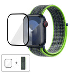 Basic Nylon Loop Watch Band with 3D Curved Film, For Apple Watch Series 10 46mm, For Apple Watch Series 10 42mm, For Apple Watch Series 44mm
