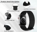 Basic Nylon Loop Watch Band with 3D Curved Film, For Apple Watch Series 40mm, For Apple Watch Ultra 2 / 1 49mm, For Apple Watch Series 45mm