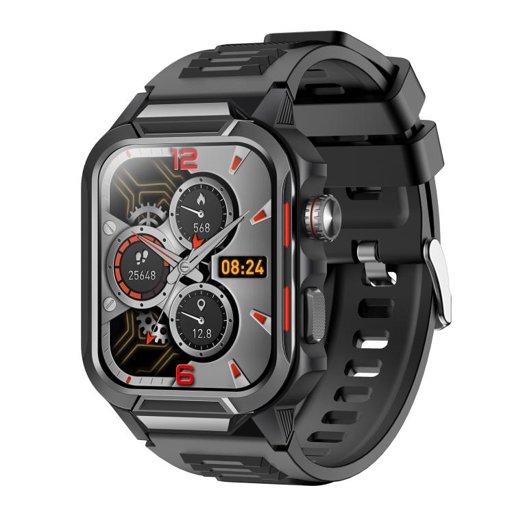 GTS9 1.96 inch TFT Screen Outdoor Rugged Smart Watch 3ATM Waterproof