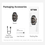 GTS9 1.96 inch TFT Screen Outdoor Rugged Smart Watch 3ATM Waterproof