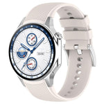 xDfind Silver Buckle Silicone Watch Band, For OPPO Watch X / X2 / OnePlus Watch 2