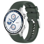 xDfind Silver Buckle Silicone Watch Band, For OPPO Watch X / X2 / OnePlus Watch 2
