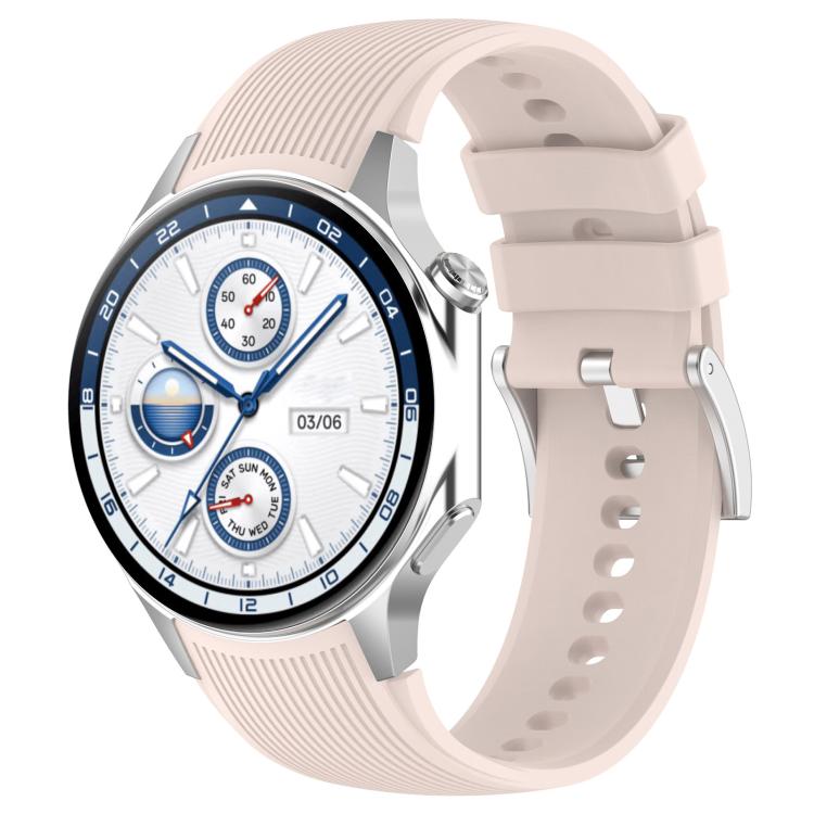 xDfind Silver Buckle Silicone Watch Band, For OPPO Watch X / X2 / OnePlus Watch 2
