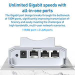 COMFAST CF-EW87 3600Mbps Dual-Band WiFi7 Outdoor Wireless AP, AU Plug, EU Plug, US Plug, UK Plug