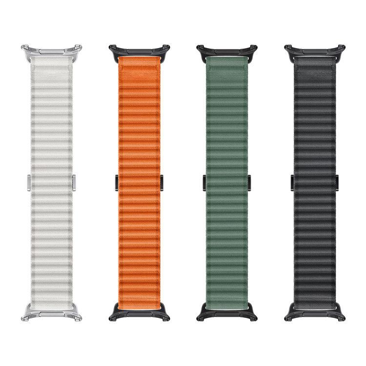 Marine Loop Nylon Watch Band with 3D Curved Film, For Samsung Galaxy Watch Ultra 2025, For Samsung Galaxy Watch Ultra 47mm