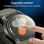 Wave Stitching Silicone Watch Band with 3D Curved Film, For Samsung Galaxy Watch6 44mm, For Samsung Galaxy Watch6 40mm, For Samsung Galaxy Watch6 Classic 43mm, For Samsung Galaxy Watch5 44mm