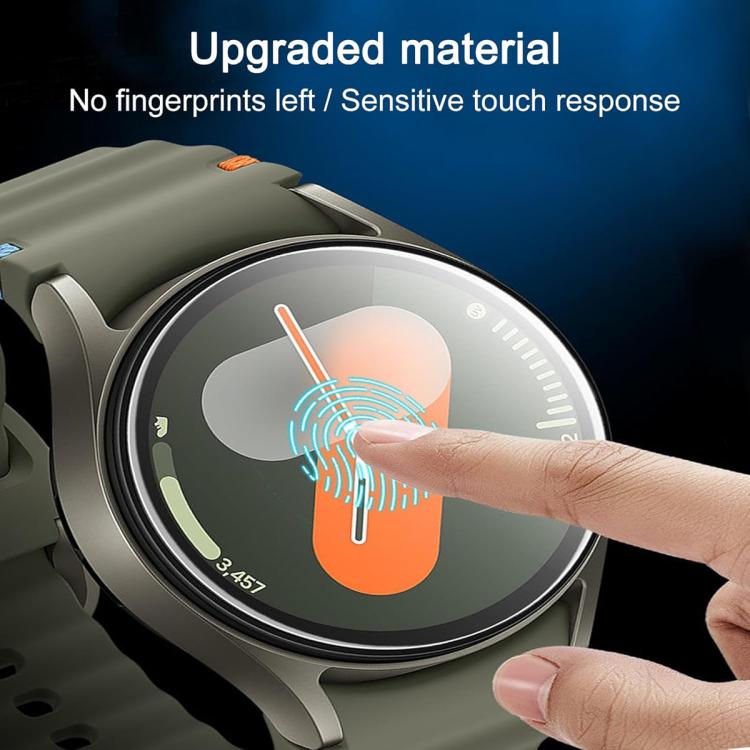 Milanese Magnetic Stainless Steel Watch Band with 3D Curved Film, For Samsung Galaxy Watch6 Classic 43mm, For Samsung Galaxy Watch5 44mm, For Samsung Galaxy Watch5 Pro 45mm, For Samsung Galaxy Watch5 40mm, For Samsung Galaxy Watch4 44mm                ...