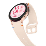 Plain Stitching Silicone Watch Band with 3D Curved Film, For Samsung Galaxy Watch FE 40mm, For Samsung Galaxy Watch7 44mm, For Samsung Galaxy Watch7 40mm, For Samsung Galaxy Watch6 Classic 47mm