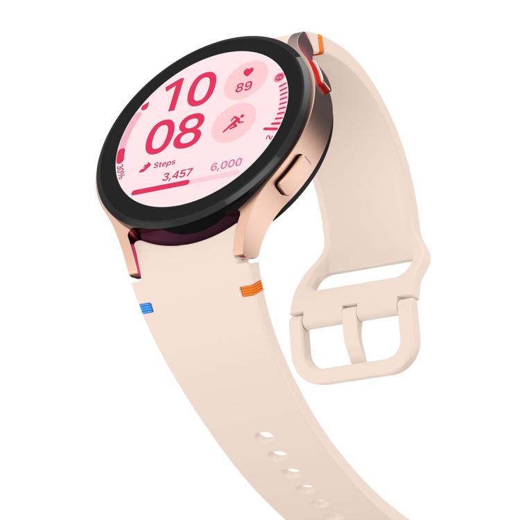 Plain Stitching Silicone Watch Band with 3D Curved Film, For Samsung Galaxy Watch FE 40mm, For Samsung Galaxy Watch7 44mm, For Samsung Galaxy Watch7 40mm, For Samsung Galaxy Watch6 Classic 47mm