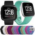 xDfind Solid Color Silicone Watch Band For Fitbit Versa 2, S, L