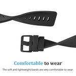 xDfind Solid Color Silicone Watch Band For Fitbit Versa 2, S, L