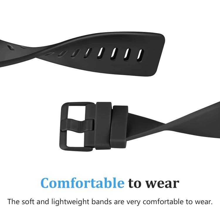 xDfind Solid Color Silicone Watch Band For Fitbit Versa 2, S, L