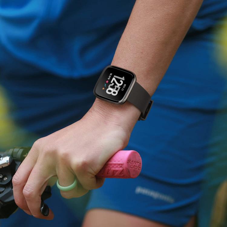 xDfind Solid Color Silicone Watch Band For Fitbit Versa 2, S, L