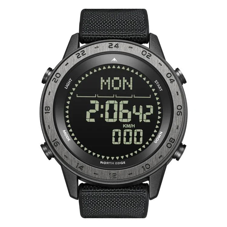 NORTH EDGE TANK 3 Outdoor Waterproof Men Sports Watch Support Pedometer and Compass