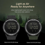 NORTH EDGE TERRAX Outdoor Luminous Waterproof Men Multifunctional Nylon Strap Sports Watch