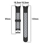 xDfind Metal Plug Two Color Silicone Watch Band, For Xiaomi Smart Band 10 / 9 / 8
