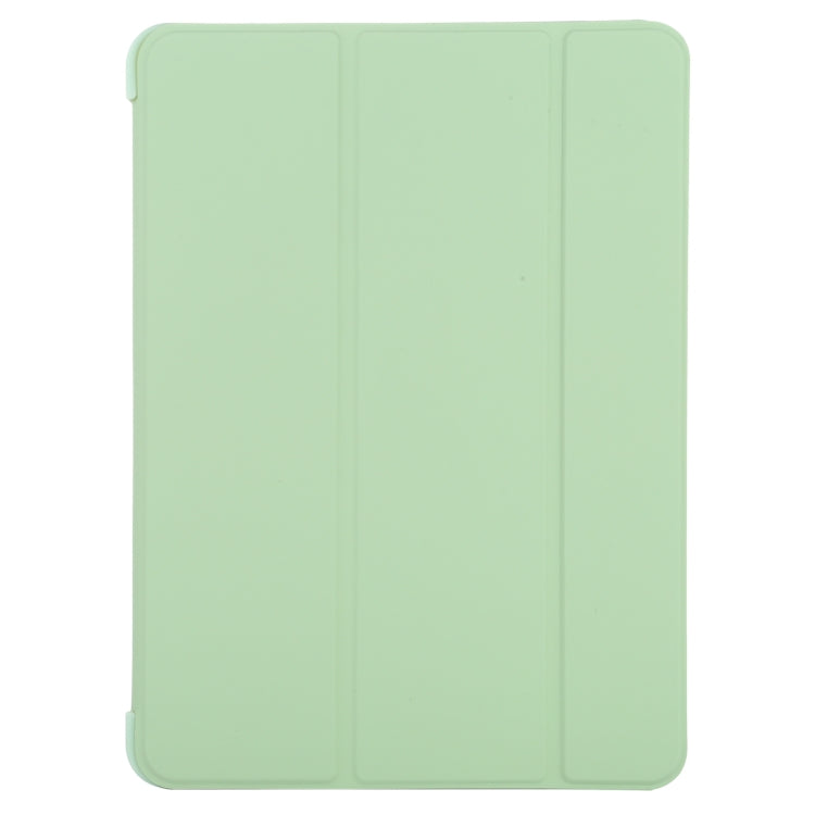 Silicone 3-Folding Full Coverage Leather Case, For iPad Air 2022 / 2020 10.9