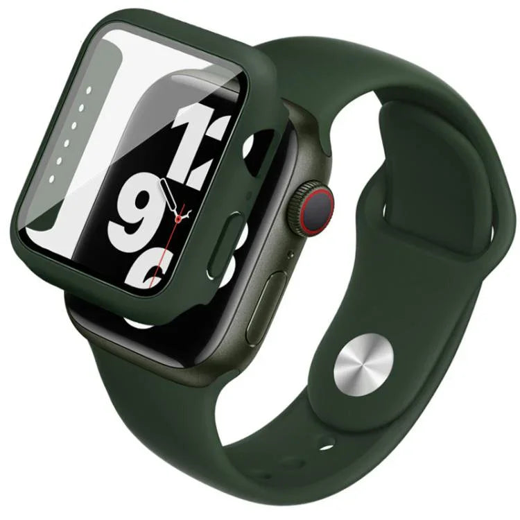imak Integrated Case and Film with Silicone Strap, For Apple Watch SE 1/2/3/Series 4/5/6 44mm, For Apple Watch SE 1/2/3/Series 4/5/6 40mm