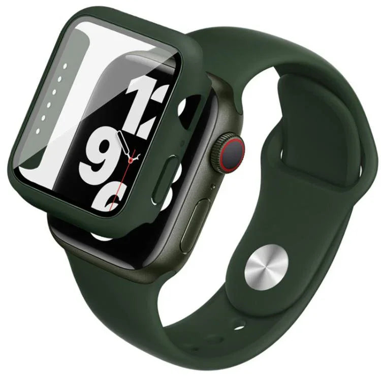imak Integrated Case and Film with Silicone Strap, For Apple Watch SE 1/2/3/Series 4/5/6 44mm, For Apple Watch SE 1/2/3/Series 4/5/6 40mm