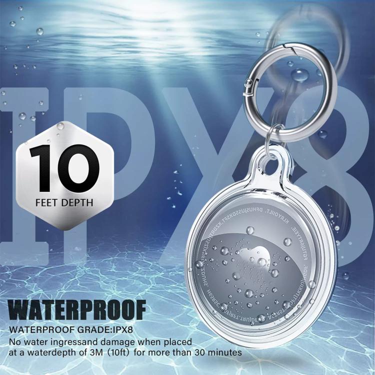 xDfind Full-cover Waterproof TPU Protective Cover, For AirTag 2nd Gen / AirTag 1st Gen