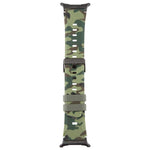 xDfind Black Connector Camouflage Print Silicone Watch Band, For Galaxy Watch Ultra2 2026 / 2025 / 1 2024, For Galaxy Watch9 / 8 / 8 Classic