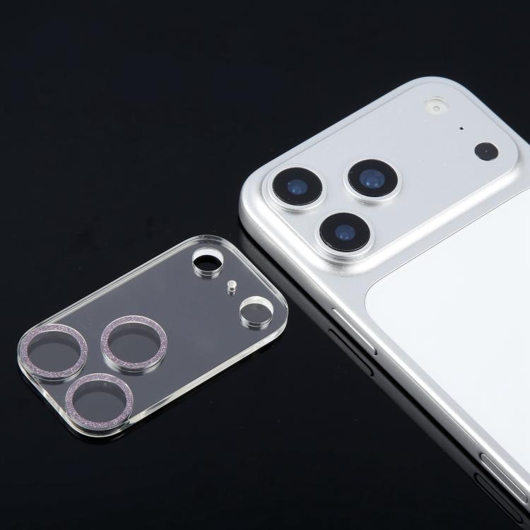 Glitter Ring Tempered Glass Camera Lens Film, For iPhone 17 Pro Max, For iPhone 17 Pro