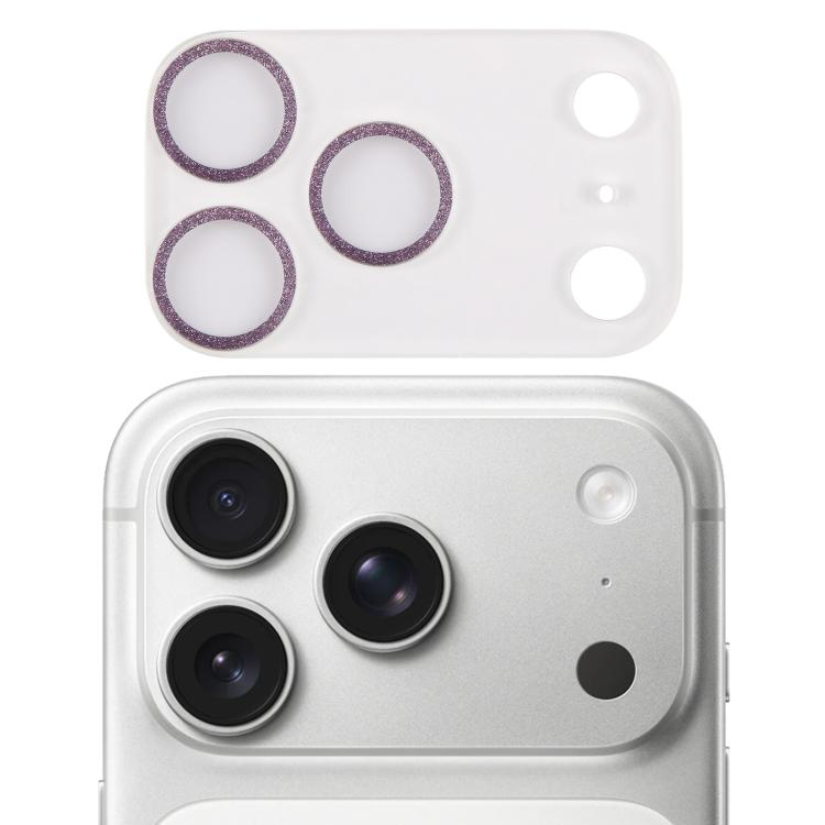 Glitter Ring Tempered Glass Camera Lens Film, For iPhone 17 Pro Max, For iPhone 17 Pro
