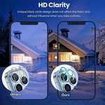 Glitter Ring Tempered Glass Camera Lens Film, For iPhone 17 Pro Max, For iPhone 17 Pro