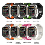 xDfind Two Color Silicone Sport Breathable Watch Band, For Apple Watch 46mm / 49mm / 45mm / 44mm
