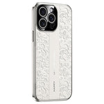Cloud Dragon Pattern Plain Leather PC Phone Case, For iPhone 14 Pro Max