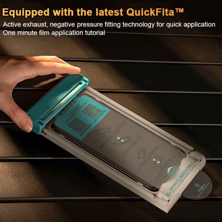 Benks King Kong Corning Hot-bend Full-glue Privacy Tempered Film Quick-install Version, For iPhone 17 Pro Max, For iPhone 17 Pro