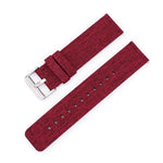Stainless Steel Pin Buckle Nylon Woven Canvas Watch Band, 16mm, 18mm