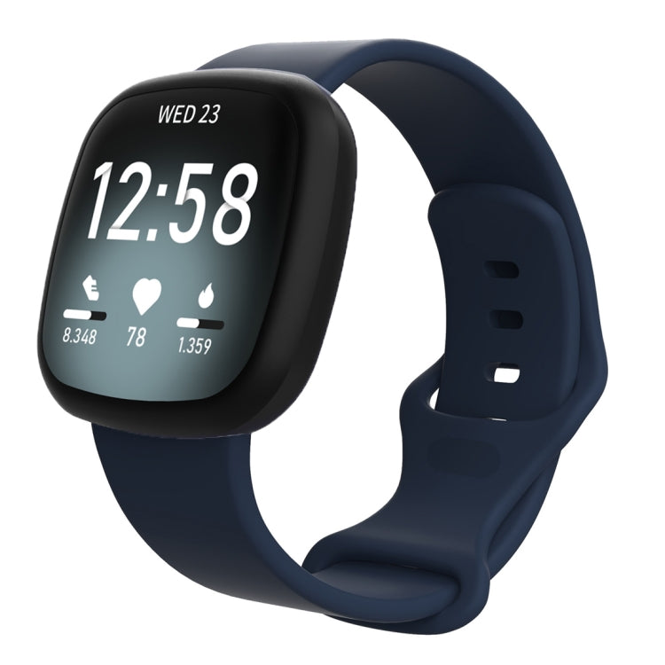 For Fitbit Versa 3 / Sense Silicone Replacement Strap Watchband, Size: L