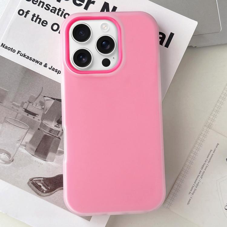 Jelly Color Matte Feel PC Hybrid TPU Phone Case, For iPhone 16 Pro Max, For iPhone 16 Pro, For iPhone 16 Plus, For iPhone 16