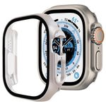 xDfind Tempered Glass Film Integrated PC Watch Cover, For Apple Watch Ultra 3 / 2 / 1 49mm, For Apple Watch Series 9 / 8 / 7 45mm, For Apple Watch Series 9 / 8 / 7 41mm, For Apple Watch Series 3 / 2 / 1 38mm