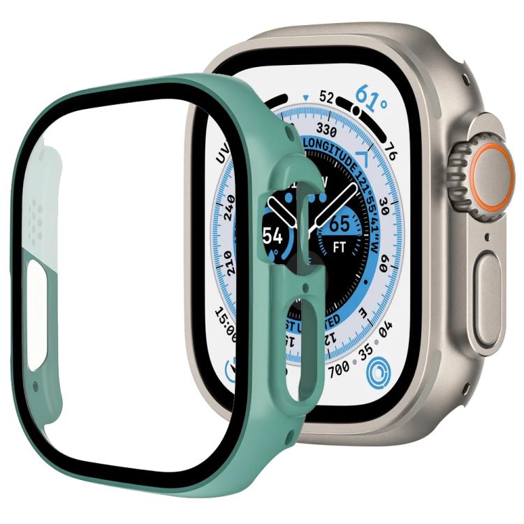 xDfind Tempered Glass Film Integrated PC Watch Cover, For Apple Watch Ultra 3 / 2 / 1 49mm, For Apple Watch Series 9 / 8 / 7 45mm, For Apple Watch Series 9 / 8 / 7 41mm, For Apple Watch Series 3 / 2 / 1 38mm